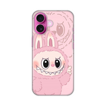Silikonska maska / futrola print za iPhone 16 6.1 La Bubu Pink.