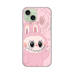 Silikonska maska / futrola print za iPhone 15 La Bubu Pink.