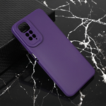 Silikonska maska / futrola Teracell Giulietta za Xiaomi Redmi Note 11/Redmi Note 11s mat tamno ljubicasta.