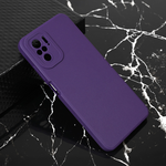 Silikonska maska / futrola Teracell Giulietta za Xiaomi Redmi Note 10/Redmi Note 10S mat tamno ljubicasta.