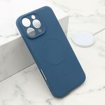 Maska / futrola VELVET TOUCH MagSafe za iPhone 16 Pro Max (6.9) plava (MS).