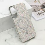 Maska / futrola GLAM GLOW MagSafe za Samsung A366 Galaxy A36 5G srebrna (MS).