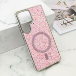 Maska / futrola GLAM GLOW MagSafe za Samsung S938 Galaxy S25 Ultra 5G roze (MS).