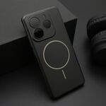 Maska / futrola PURE mat MagSafe za Xiaomi Redmi Note 14 4G (Global) crna (MS).