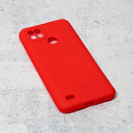 Silikonska maska / futrola Teracell Giulietta za Realme C11 2021/C20 mat crvena.