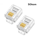 Konektor RJ11 telefonski 6P4C JWD-C13 50 kom.