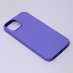 Silikonska maska / futrola Teracell Giulietta za iPhone 14 mat ljubicasta.