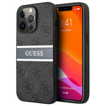 Maska / futrola Guess Stripe za iPhone 13 Pro siva (GUHCP13L4GDGR).