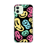 Silikonska maska / futrola print za iPhone 12 6.1 crni Color Smiles.