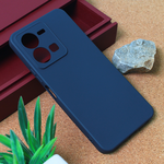 Silikonska maska / futrola Teracell Giulietta za Vivo Y22s/Y35 mat tamno plava.