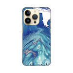 Silikonska maska / futrola print za iPhone 14 Pro Blue Marble.