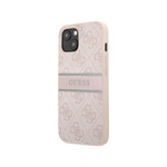 Maska / futrola Guess Hc PU 4G Stripe za iPhone 14 pink(GUHCP14S4GDPI).