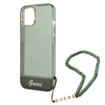 Maska / futrola Guess Hc IML Electro Cam Strap za iPhone 14 Plus zelena (GUHCP14MHGCOHA).