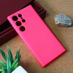 Silikonska maska / futrola Teracell Giulietta za Samsung Galaxy S23 Ultra mat pink.