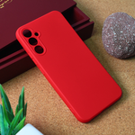 Silikonska maska / futrola Teracell Giulietta za Samsung Galaxy A34 5G 5G mat crvena.