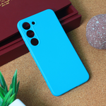 Silikonska maska / futrola Teracell Giulietta za Samsung S911B Galaxy S23 mat svetlo plava.