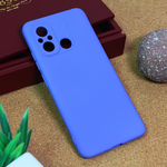 Silikonska maska / futrola Teracell Giulietta za Xiaomi Redmi 12C mat ljubicasta.