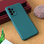 Silikonska maska / futrola Teracell Giulietta za Samsung A235 Galaxy A23 mat zelena.