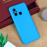 Silikonska maska / futrola Teracell Giulietta za Xiaomi Redmi 12C mat svetlo plava.