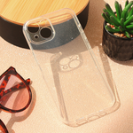 Maska / futrola Sparkle Dust za iPhone 14 providna.