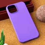 Silikonska maska / futrola Teracell Giulietta za iPhone 15 mat ljubicasta.