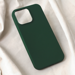 Maska / futrola Teracell Soft Velvet za iPhone 15 Pro Max 6.7 tamno zelena.