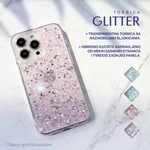 Maska / futrola Glitter za iPhone 15 Pro Max 6.7 plava.