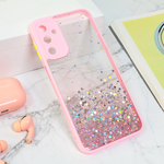 Maska / futrola Frame Glitter za Samsung A245 Galaxy A24 4G roze.
