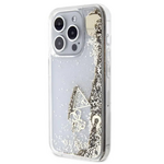 Maska / futrola Guess Hc Liquid Glitter Charms za iPhone 15 Pro 6.1 zlatna (GUHCP15LGLHFLGO).