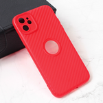 Maska / futrola Carbon Stripe za iPhone 11 6.1 crvena.