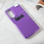 Maska / futrola Colorful and Camera glass za Samsung Galaxy A34 5G 5G tamno ljubicasta.