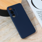 Silikonska maska / futrola Teracell Giulietta za Samsung S921B Galaxy S24 mat tamno plava.