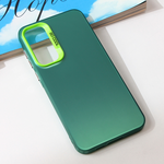 Maska / futrola providna za Samsung A556 Galaxy A55 5G zelena.