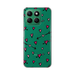Silikonska maska / futrola print ultra tanka za Huawei Honor X8b Heart Pattern.
