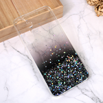Silikonska maska / futrola Glitter za Samsung A556 Galaxy A55 5G crna.