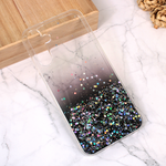 Silikonska maska / futrola Glitter za Samsung A156 Galaxy A15 5G crna.