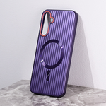 Maska / futrola Magsafe Stripe za Samsung A256B Galaxy A25 ljubicasta.