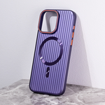 Maska / futrola Magsafe Stripe za iPhone 15 Pro Max 6.7 ljubicasta.