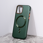 Maska / futrola Magsafe Stripe za iPhone 12 6.1 zelena.