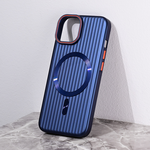 Maska / futrola Magsafe Stripe za iPhone 15 6.1 plava.