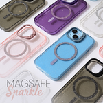 Maska / futrola Magsafe Sparkle za iPhone 13 Pro providna.