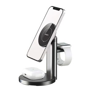 Punjac bezicni magnetni 3in1 za iphone i Apple smart watch Moxom MX-HC119 crni (MS).