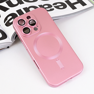 Maska / futrola Magsafe Chrome za iPhone 16 Pro roze.