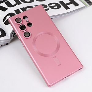 Maska / futrola Magsafe Chrome za Samsung Galaxy S23 Ultra roze.