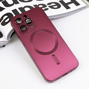 Maska / futrola Magsafe Chrome za iPhone 13 Pro bordo.