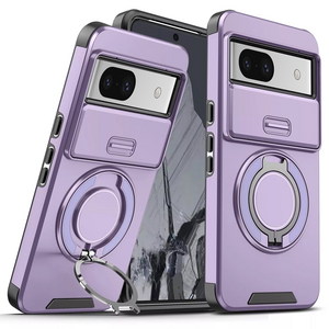 Maska / futrola CamShield Ring stand za Google Pixel 8A ljubicasta.