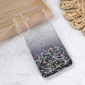 Silikonska maska / futrola Glitter za Samsung A165B Galaxy A16 5G crna.
