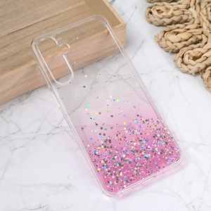 Silikonska maska / futrola Glitter za Samsung A165F Galaxy A16 5G roze.