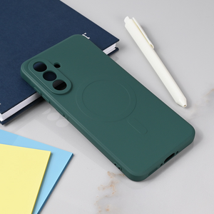 Silikonska maska / futrola Teracell Giulietta Magsafe za Samsung A366 Galaxy A36 5G tamno zelena.