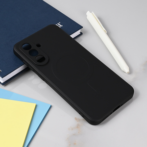 Silikonska maska / futrola Teracell Giulietta Magsafe za Samsung A566 Galaxy A56 5G crna.